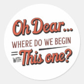 Oh lieve Sticker (Voorkant)