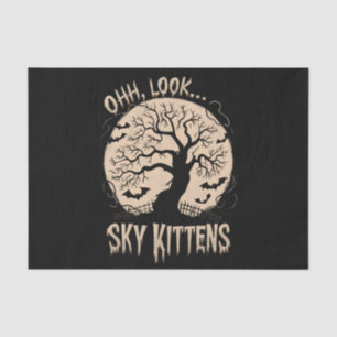 Oh Look Sky Kittens Halloween Funny Bats Lover Tissuepapier