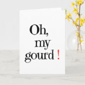 Oh, ma gourde ! Carte Halloween (Fleur jaune)