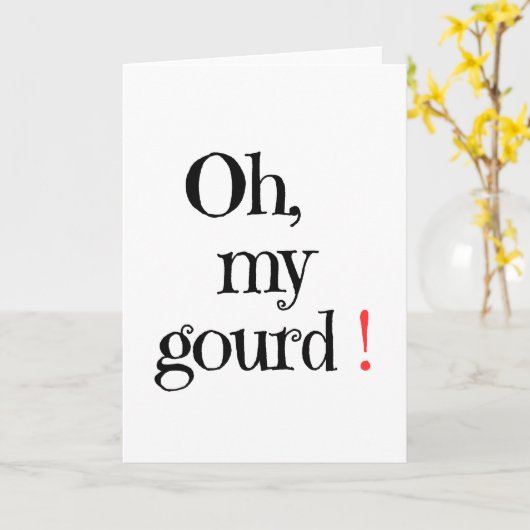 Oh, ma gourde ! Carte Halloween (Fleur jaune)