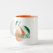 Oh ma tasse de café à deux tons de clémentine (Devant gauche)