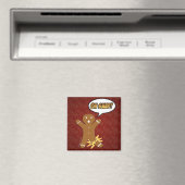 Oh Magnetisch! Funny GingerBrooMan Magneet (Insitu (Vaatwasser))