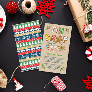 Oh Magnetisch! Gingerbrood Cookie Baby shower Book Informatiekaartje