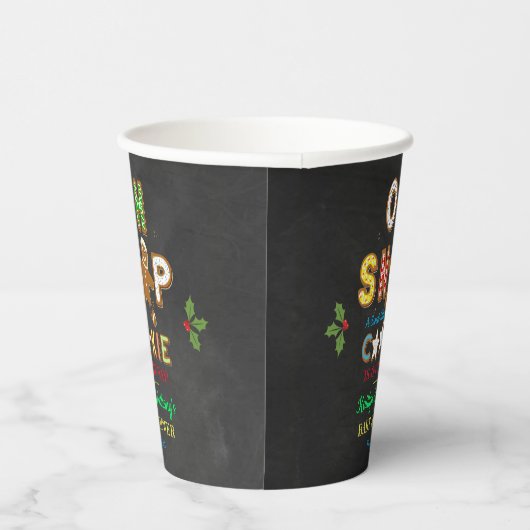 Oh Magnetisch! Gingerbrood Cookie Baby shower Papieren Bekers (Rechts)