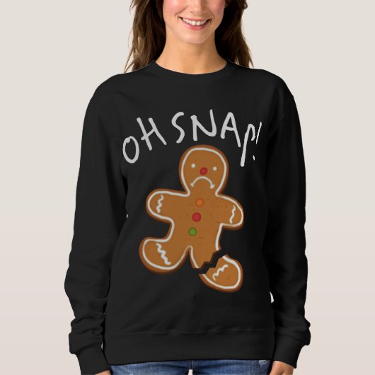Oh Magnetisch! Gingerbrood Man Cookie Funny Broken Trui (Voorkant)