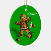 Oh Magnetisch! kerstversiering (groen) Keramisch Ornament (Rechts)