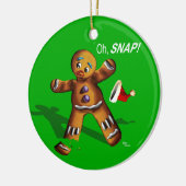 Oh Magnetisch! kerstversiering (groen) Keramisch Ornament (Links)