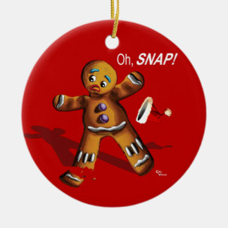 Oh Magnetisch! Kerstversiering (rood) Keramisch Ornament
