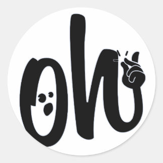 Oh Magnetisch! Ronde Sticker