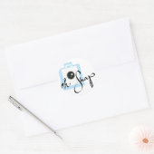 Oh Magnetische camera Ronde Sticker (Envelop)