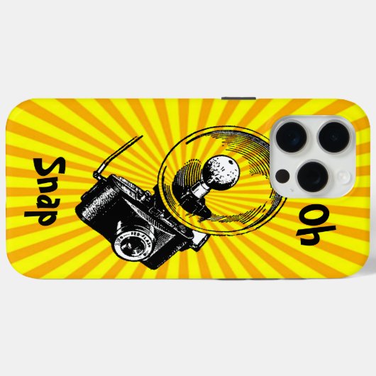 Oh Magnetische Camera Sunburst Case-Mate iPhone Case (Achterkant (horizontaal))