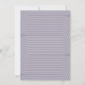 Oh meisje baby shower script baby paarse Elegant Kaart (Achterkant)