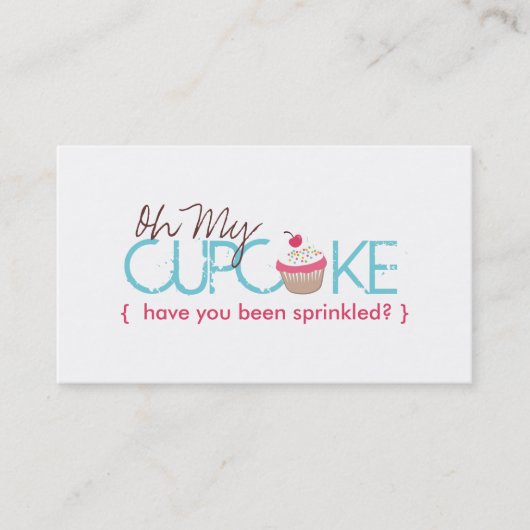 Oh mijn Cupcake Visitekaartje (Voorkant)
