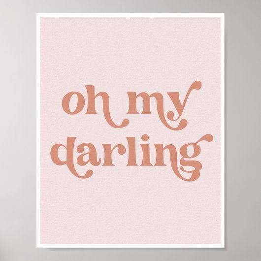 Oh mijn Darling Poster (Voorkant)