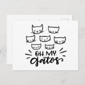 Oh mijn Gatos Briefkaart (Voorkant / Achterkant)