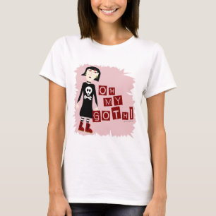 Oh mijn Gothic Funny Cartoon Character Art T-shirt