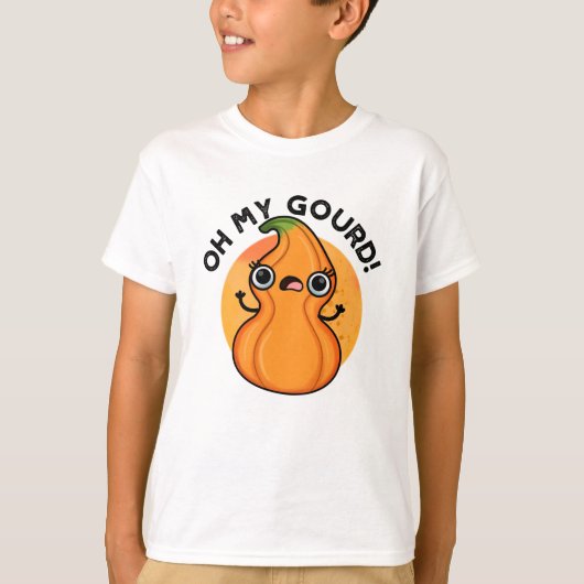 Oh Mijn Gourd Funny Veggie Pun T-shirt (Voorkant)