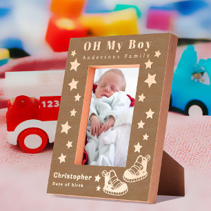 Oh mijn jongen Baby Gegraveerde Lijstjes