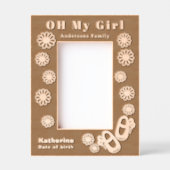 Oh mijn meisje Baby Gegraveerde Lijstjes (Voorkant)