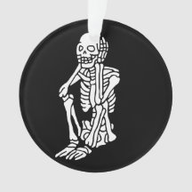 Oh mijn Skeleton die zijn hoofd rusteert op een