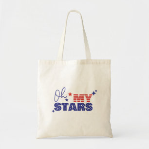 Oh mijn sterren Amerikaanse vlag Tote Bag