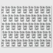 Oh, mijn zwerftante! cadeaupapier (Vlak)