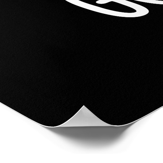 Oh Mind Goodness Funny Brain Pun Dark BG Poster (Hoek)