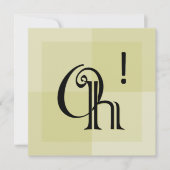 Oh! Moderne expressieve typografie, alle gelegenhe (Voorkant)