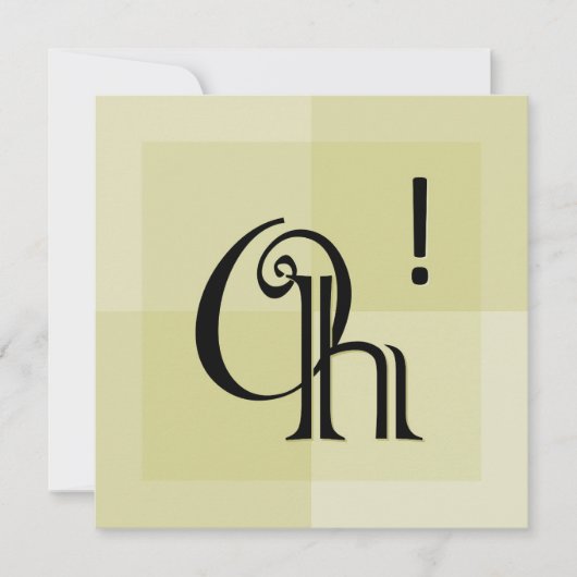 Oh! Moderne expressieve typografie, alle gelegenhe (Voorkant)