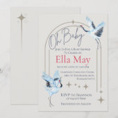 Oh mon bébé, Baby shower Invitation (Devant / Derrière)