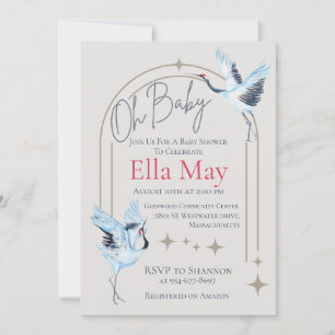 Oh mon bébé, Baby shower Invitation