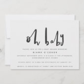Oh mon bébé, baby shower invitation (Devant)