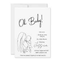 "Oh mon bébé !" Invitation baby shower 2024