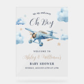 Oh mon Dieu ! Adventure Await Avion Boy Baby showe (Recto)