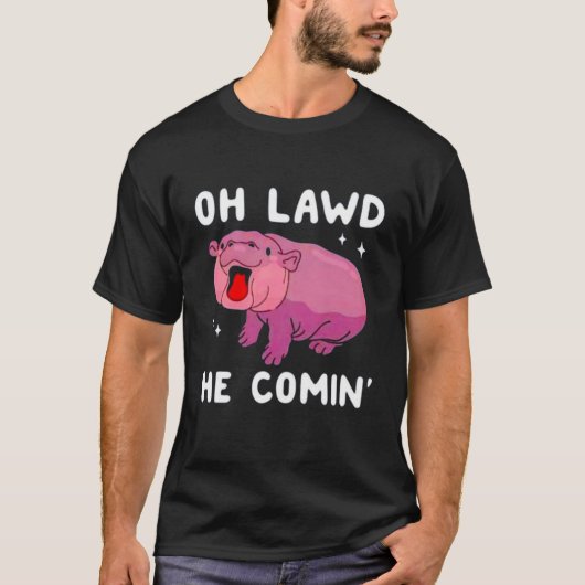 Oh mon dieu, il arrive moo deng bébé hippo tshirt (Devant)