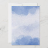 Oh mon Dieu ! Invitation Aquarelle Royal Blue Flow (Dos)