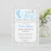 Oh mon Dieu ! Invitation baby shower (Debout devant)