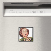 "Oh, mon Dieu !" MAGNET FEMME RÉTRO (In Situ (Lave-vaisselle))