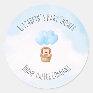 Oh mon Dieu ! Sticker rond baby shower classique