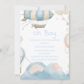 Oh mon Dieu ! une invitation au baby shower (Devant)