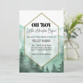 Oh mon garçon, Baby shower, Invitation à l'aventur (Debout devant)