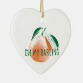 Oh mon ornement en céramique de coeur de (Droite)