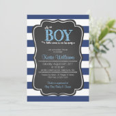 Oh mon petit homme Baby shower Invitation (Debout devant)