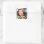 "OH, MON !" Stickers Houndstooth Cinquante-Femme a (Sac)