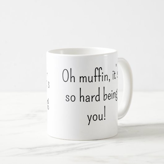 Oh Muffin Snarky Mug (Devant droit)