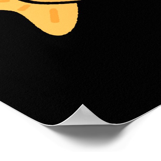 Oh My Cod Funny Fish Pun Dark BG Poster (Hoek)