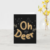 Oh My Deer  Kaart (Gele Bloem)