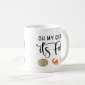 Oh My Gourd C'est Chute Citrouille café Mug (Devant droit)