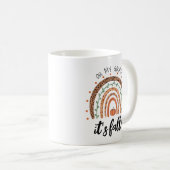 Oh My Gourd C'est Fall Rainbow Coffee Mug (Devant droit)