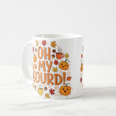 Oh My Gourd - Funny Autumn Coffee Mok (Voorkant links)